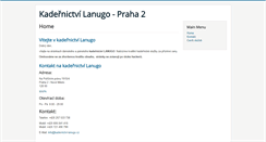 Desktop Screenshot of kadernictvi-lanugo.cz